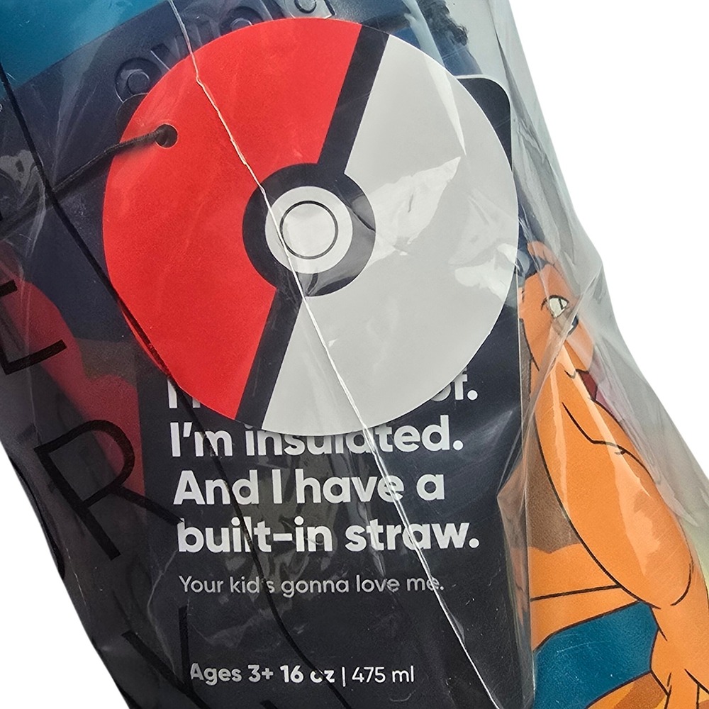 Owala FreeSip Pokemon Charizard Insulated Stainless Steel Water Bottle 16oz NEW - Picture 4 of 6